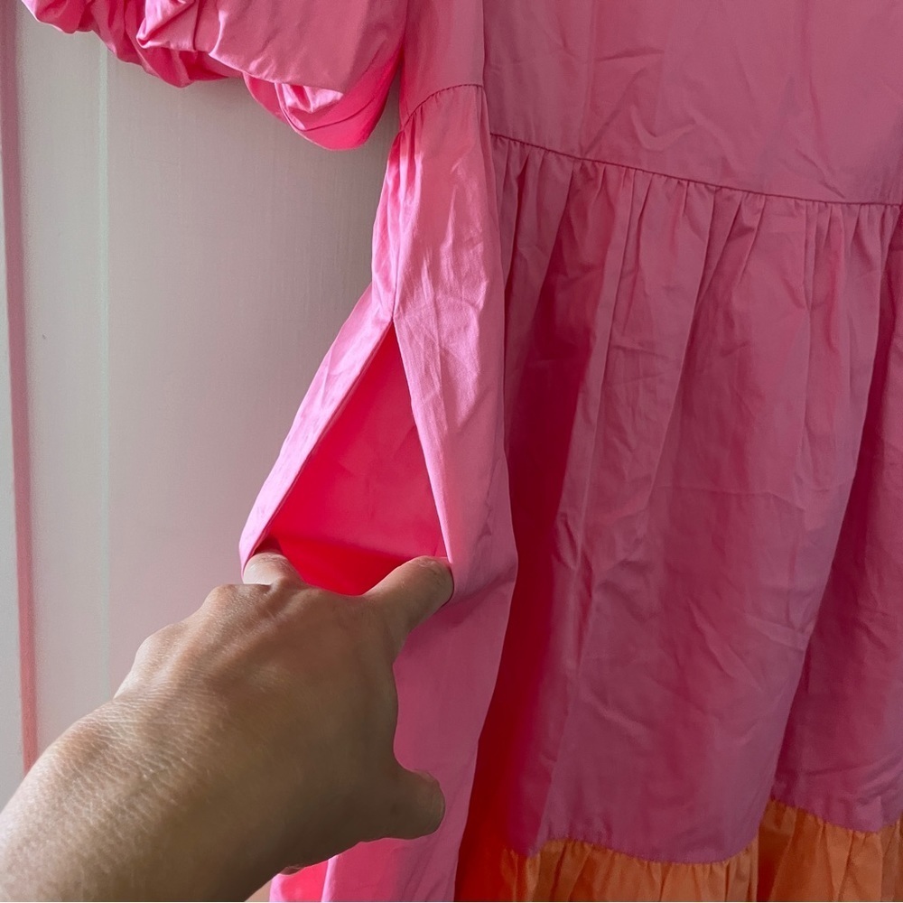 Crosby Hot Pink and Orange Brawley Dress - Picture 11 of 15